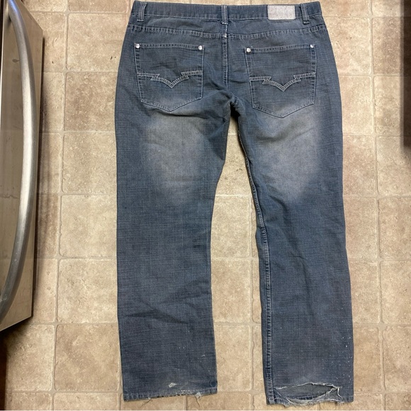 Krome Men's Blue Jeans 40X32 Measurements Denim Baggy - Picture 1 of 5
